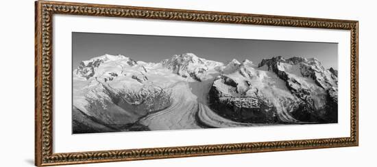 Monte Rosa Range and Gornergletscher, Zermatt, Valais, Switzerland-Jon Arnold-Framed Photographic Print