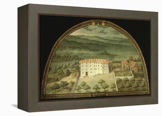 Monte Viturino, Tuscany, Italy, from Series of Lunettes of Tuscan Villas, 1599-1602-Giusto Utens-Framed Premier Image Canvas