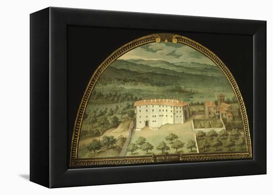 Monte Viturino, Tuscany, Italy, from Series of Lunettes of Tuscan Villas, 1599-1602-Giusto Utens-Framed Premier Image Canvas