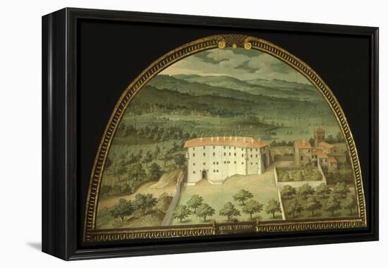 Monte Viturino, Tuscany, Italy, from Series of Lunettes of Tuscan Villas, 1599-1602-Giusto Utens-Framed Premier Image Canvas