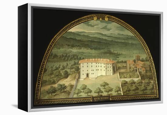 Monte Viturino, Tuscany, Italy, from Series of Lunettes of Tuscan Villas, 1599-1602-Giusto Utens-Framed Premier Image Canvas