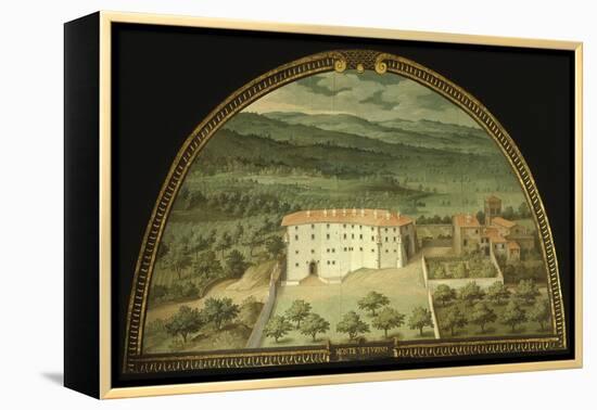 Monte Viturino, Tuscany, Italy, from Series of Lunettes of Tuscan Villas, 1599-1602-Giusto Utens-Framed Premier Image Canvas