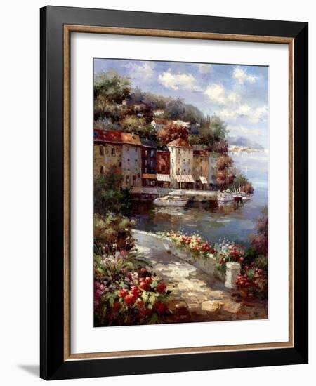 Montecarlo Harbor-Horwich-Framed Art Print