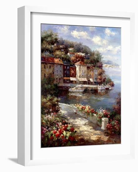 Montecarlo Harbor-Horwich-Framed Art Print