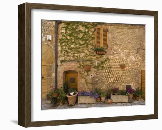 Montefollonico, Val D'Orcia, Siena Province, Tuscany, Italy-Sergio Pitamitz-Framed Photographic Print