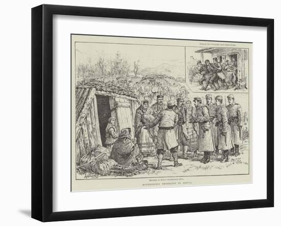 Montenegrin Emigrants in Servia-Johann Nepomuk Schonberg-Framed Giclee Print