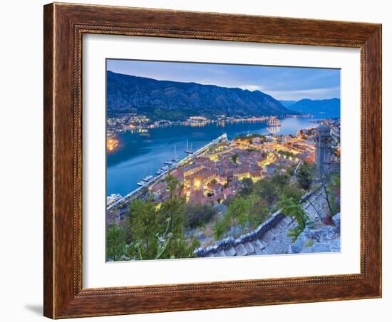 Montenegro, Bay of Kotor, Kotor-Alan Copson-Framed Photographic Print