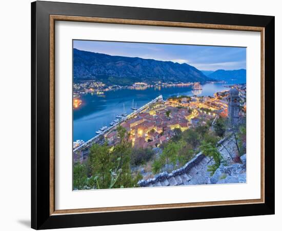 Montenegro, Bay of Kotor, Kotor-Alan Copson-Framed Photographic Print