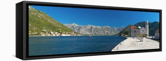 Montenegro, Bay of Kotor, Perast, Our Lady of the Rocks Island, Church of Our Lady of the Rocks-Alan Copson-Framed Premier Image Canvas