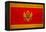 Montenegro Flag Design with Wood Patterning - Flags of the World Series-Philippe Hugonnard-Framed Stretched Canvas