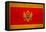 Montenegro Flag Design with Wood Patterning - Flags of the World Series-Philippe Hugonnard-Framed Stretched Canvas