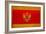 Montenegro Flag Design with Wood Patterning - Flags of the World Series-Philippe Hugonnard-Framed Art Print