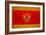 Montenegro Flag Design with Wood Patterning - Flags of the World Series-Philippe Hugonnard-Framed Art Print