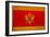 Montenegro Flag Design with Wood Patterning - Flags of the World Series-Philippe Hugonnard-Framed Art Print