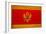 Montenegro Flag Design with Wood Patterning - Flags of the World Series-Philippe Hugonnard-Framed Art Print