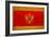 Montenegro Flag Design with Wood Patterning - Flags of the World Series-Philippe Hugonnard-Framed Art Print