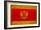 Montenegro Flag Design with Wood Patterning - Flags of the World Series-Philippe Hugonnard-Framed Art Print