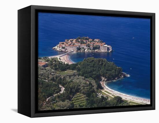 Montenegro, Milocer, Hotel, Sveti Stefan, Overview-Thonig-Framed Premier Image Canvas