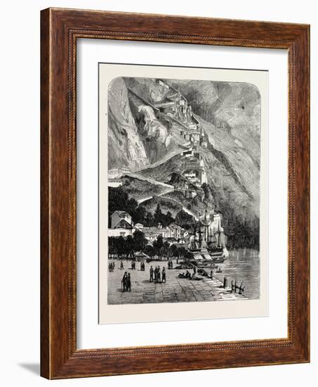 Montenegro: the Road Leading from Cattaro to Cettinge, 1880 1881-null-Framed Giclee Print