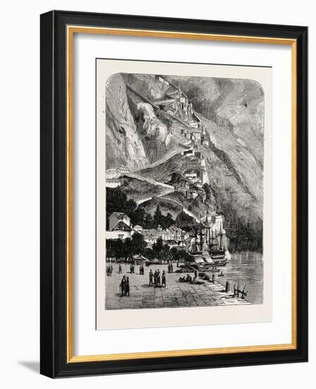 Montenegro: the Road Leading from Cattaro to Cettinge, 1880 1881-null-Framed Giclee Print