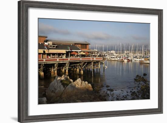 Monterey Docks and Fisherman's Wharf Restaurants-Stuart Black-Framed Photographic Print