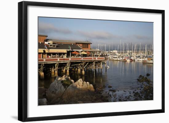 Monterey Docks and Fisherman's Wharf Restaurants-Stuart Black-Framed Photographic Print