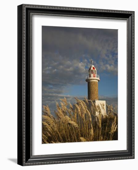 Montevideo, Punta Brava Lighthouse, Morning, Uruguay-Walter Bibikow-Framed Photographic Print