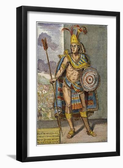 Montezuma Ii (1480?-1520)-null-Framed Giclee Print