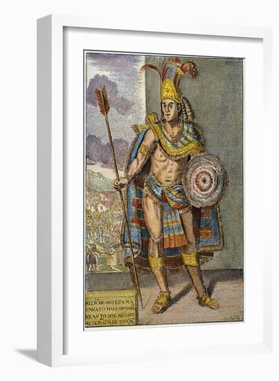 Montezuma Ii (1480?-1520)-null-Framed Giclee Print