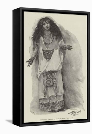 Montezuma's Daughter, by H Rider Haggard-John Seymour Lucas-Framed Premier Image Canvas