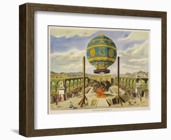 Montgolfier Ist Manned-Lupton-Framed Art Print