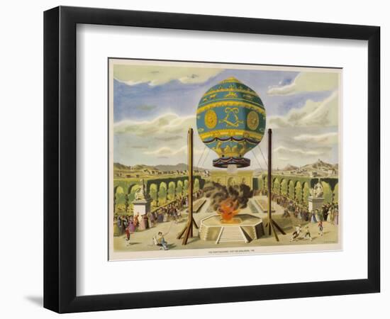 Montgolfier Ist Manned-Lupton-Framed Art Print