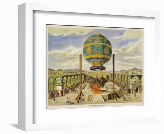 Montgolfier Ist Manned-Lupton-Framed Art Print