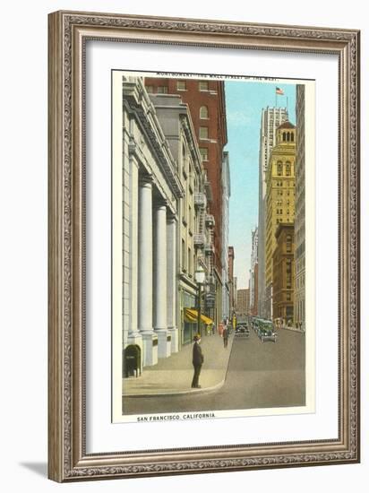 Montgomery Street, San Francisco, California-null-Framed Art Print