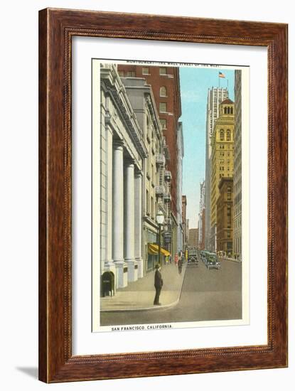 Montgomery Street, San Francisco, California-null-Framed Art Print