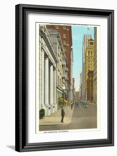 Montgomery Street, San Francisco, California-null-Framed Art Print