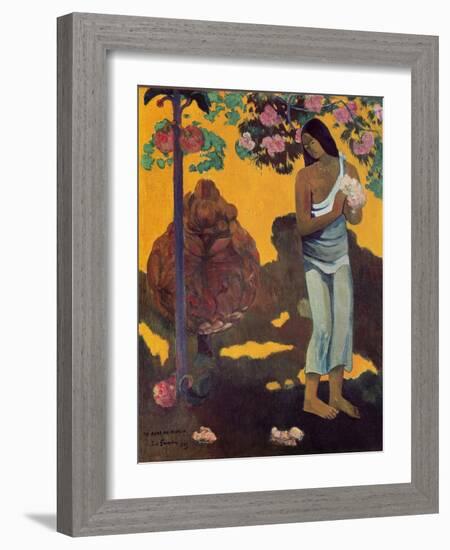 Month of Mary (Te Avae No Maria), 1899 (Oil on Canvas)-Paul Gauguin-Framed Giclee Print