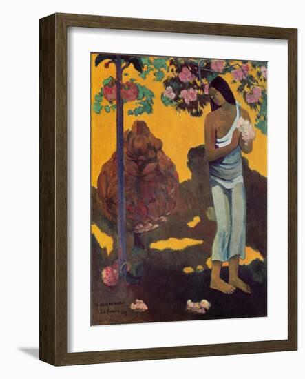 Month of Mary (Te Avae No Maria), 1899 (Oil on Canvas)-Paul Gauguin-Framed Giclee Print