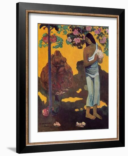 Month of Mary (Te Avae No Maria), 1899 (Oil on Canvas)-Paul Gauguin-Framed Giclee Print