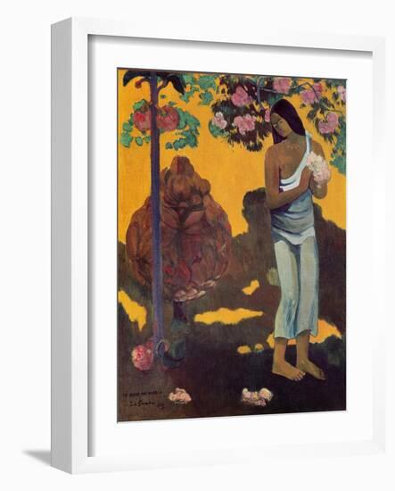 Month of Mary (Te Avae No Maria), 1899 (Oil on Canvas)-Paul Gauguin-Framed Giclee Print