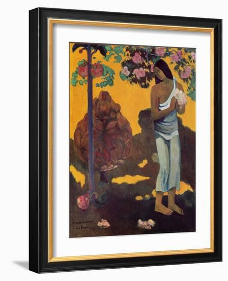 Month of Mary (Te Avae No Maria), 1899 (Oil on Canvas)-Paul Gauguin-Framed Giclee Print