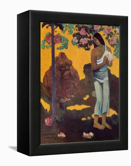 Month of Mary (Te Avae No Maria), 1899 (Oil on Canvas)-Paul Gauguin-Framed Premier Image Canvas