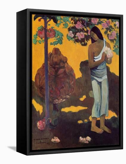 Month of Mary (Te Avae No Maria), 1899 (Oil on Canvas)-Paul Gauguin-Framed Premier Image Canvas