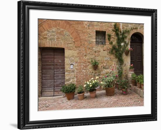 Monticchiello, Val D'Orcia, Siena Province, Tuscany, Italy-Sergio Pitamitz-Framed Premium Photographic Print