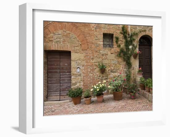 Monticchiello, Val D'Orcia, Siena Province, Tuscany, Italy-Sergio Pitamitz-Framed Photographic Print