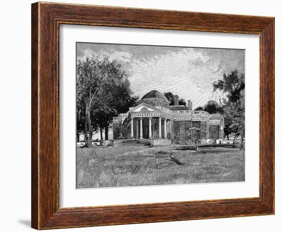 Monticello, Century, P646-null-Framed Art Print