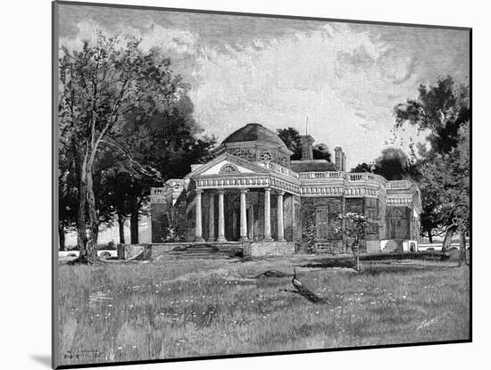 Monticello, Century, P646-null-Mounted Art Print