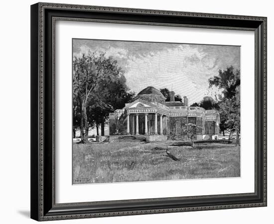 Monticello, Century, P646-null-Framed Art Print