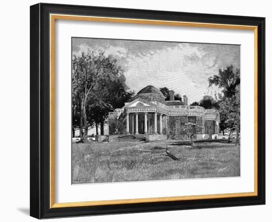 Monticello, Century, P646-null-Framed Art Print