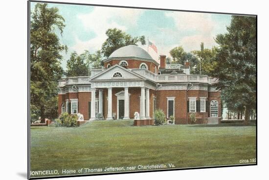 Monticello, Charlottesville, Virginia-null-Mounted Art Print